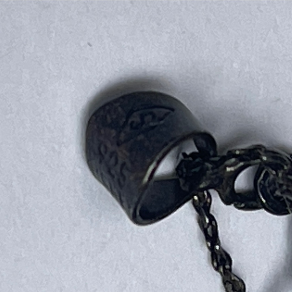 925 Sterling Silver Necklace & Pendant Italy chain vintage blue stone - Picture 6 of 16